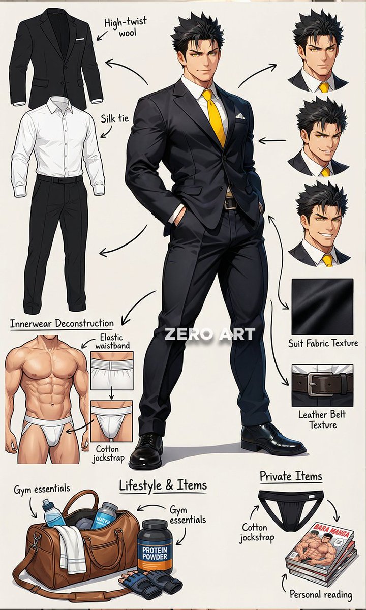 zeroartx's tweet photo. Rald Schwarz Character Sheet 🔥
Get more on my Patreon
https://t.co/yF0jDo9l78
#bara #aiart #nsfw #r18 #ai #gay #baraart #gayart #rald #raldschwarz #fullservice https://t.co/xkA41m3Tc7