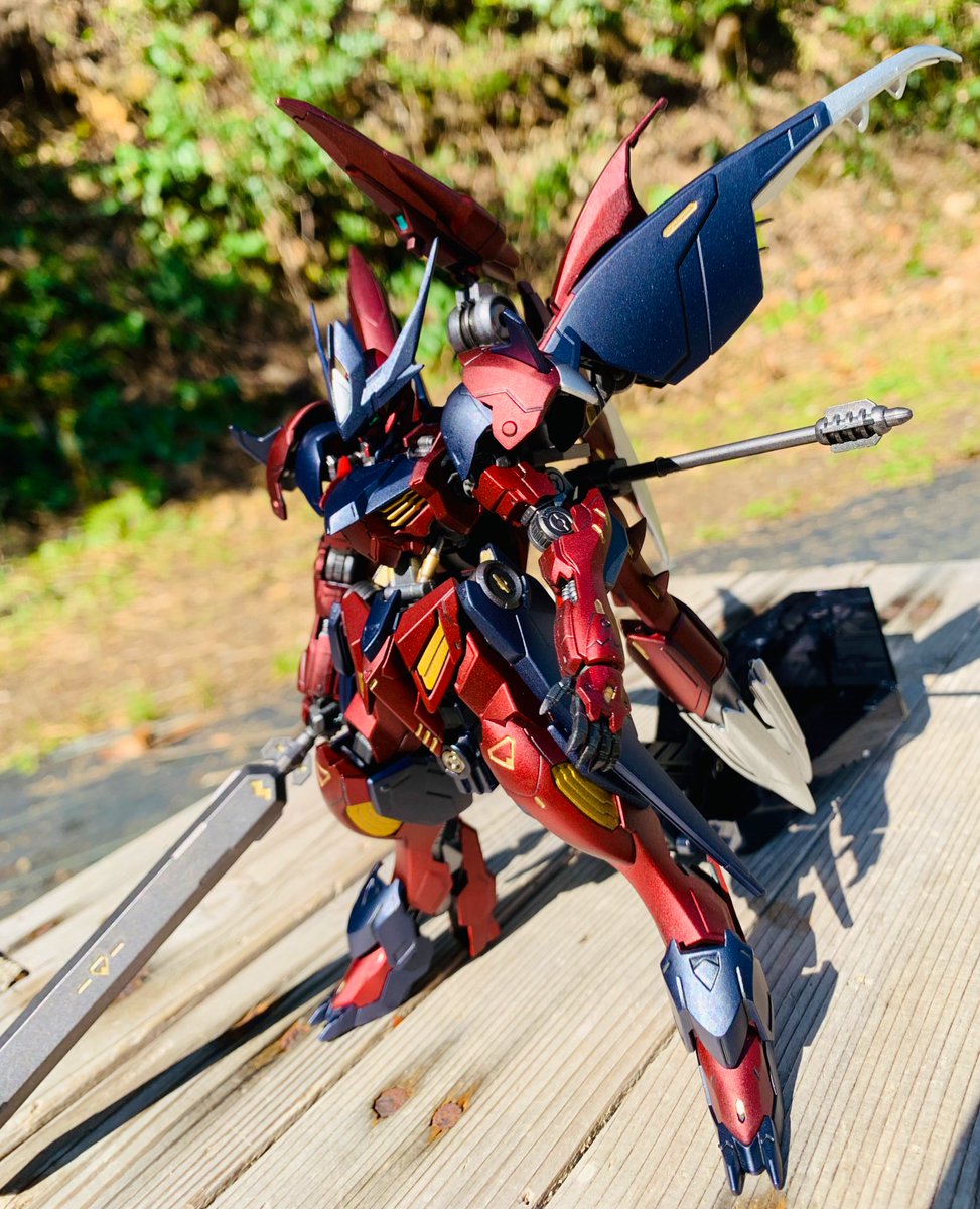 完成！お天気良いのでお外にて😊 #ガンプラ好きな人と繋がりたい