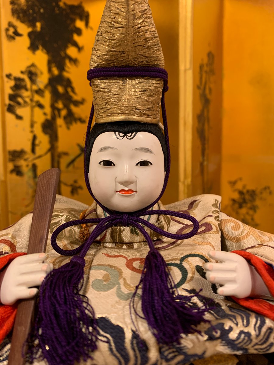 展示品より 2種の女雛と男雛。 3.4枚目は稚児雛（稚児＝幼い子供