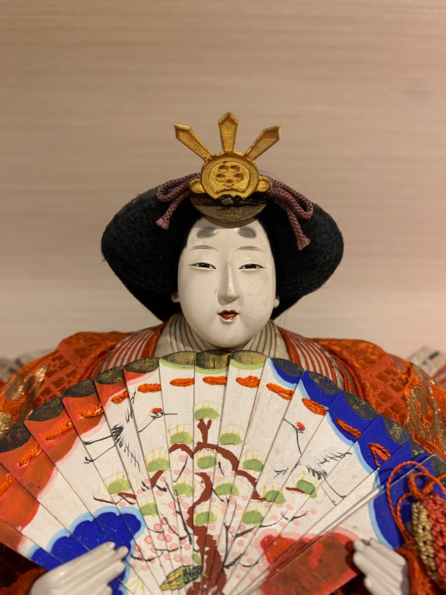 展示品より 2種の女雛と男雛。 3.4枚目は稚児雛（稚児＝幼い子供