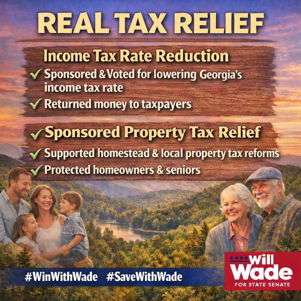 Rep. Will Wade for State Senate tweet media