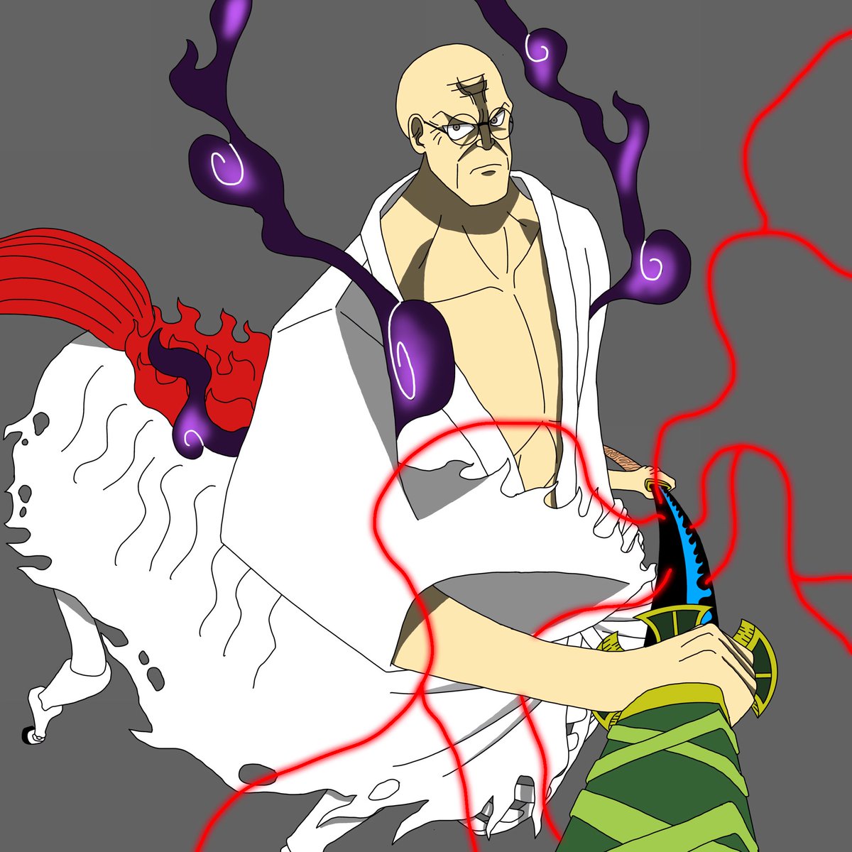 ナス寿郎聖完成です！！ #ワンピース #エッグヘッド #五老星 #ナス寿郎