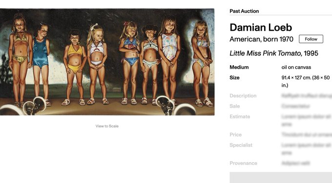 Epstein owned this painting 

he displayed it in his home