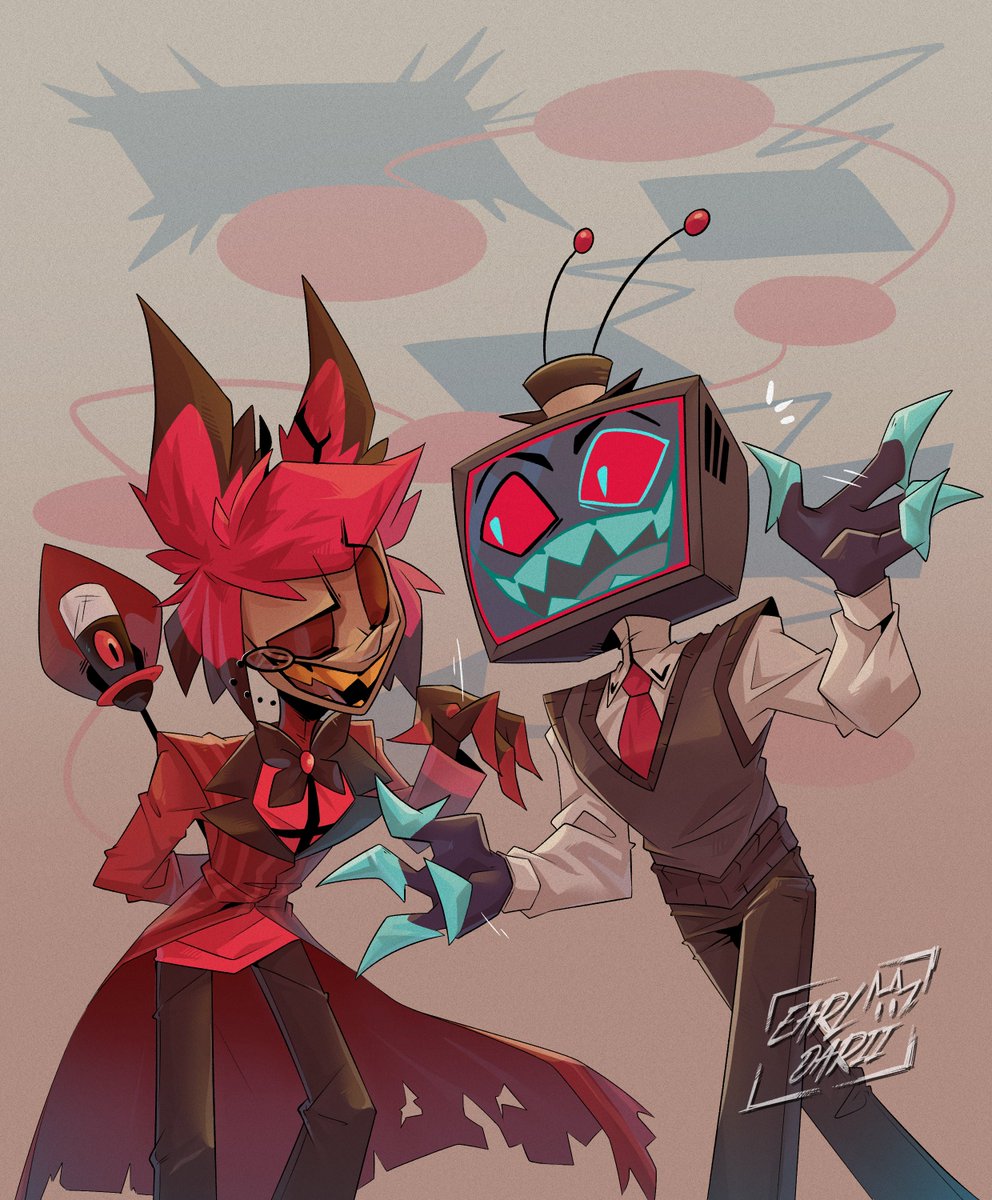 I missed them.😌

#HazbinHotel #Alastor #Vox
#RadioStatic