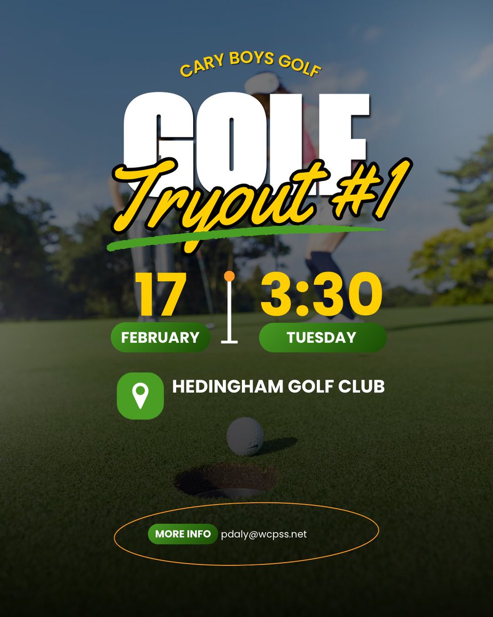 Cary High Golf tweet media