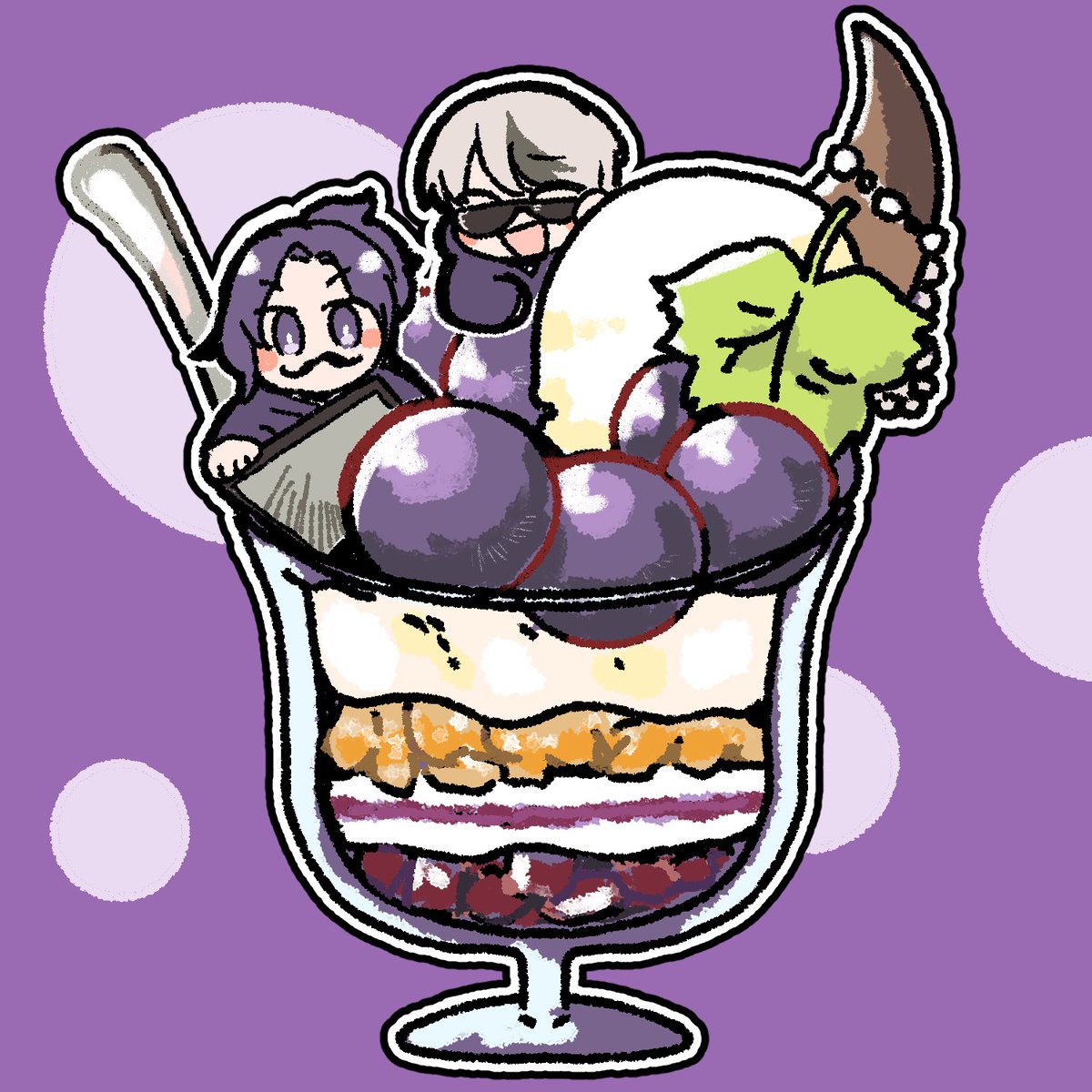 babbeliaag's tweet photo. #ととArt #RenmArt #妖縁夜行図 
二枚目全体図 https://t.co/epyAnCnpYG