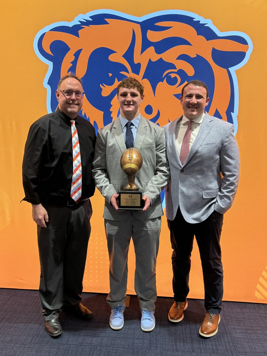 MarianCentralFB's tweet photo. Dan has been selected as a recipient of the 2026 National Football Foundation Chicago Metro Chapter Scholar-Athlete Award, a recognition that celebrates excellence in the classroom, leadership &amp; performance on the field, as well as meaningful contributions to the community. https://t.co/pWUlcdZeZB