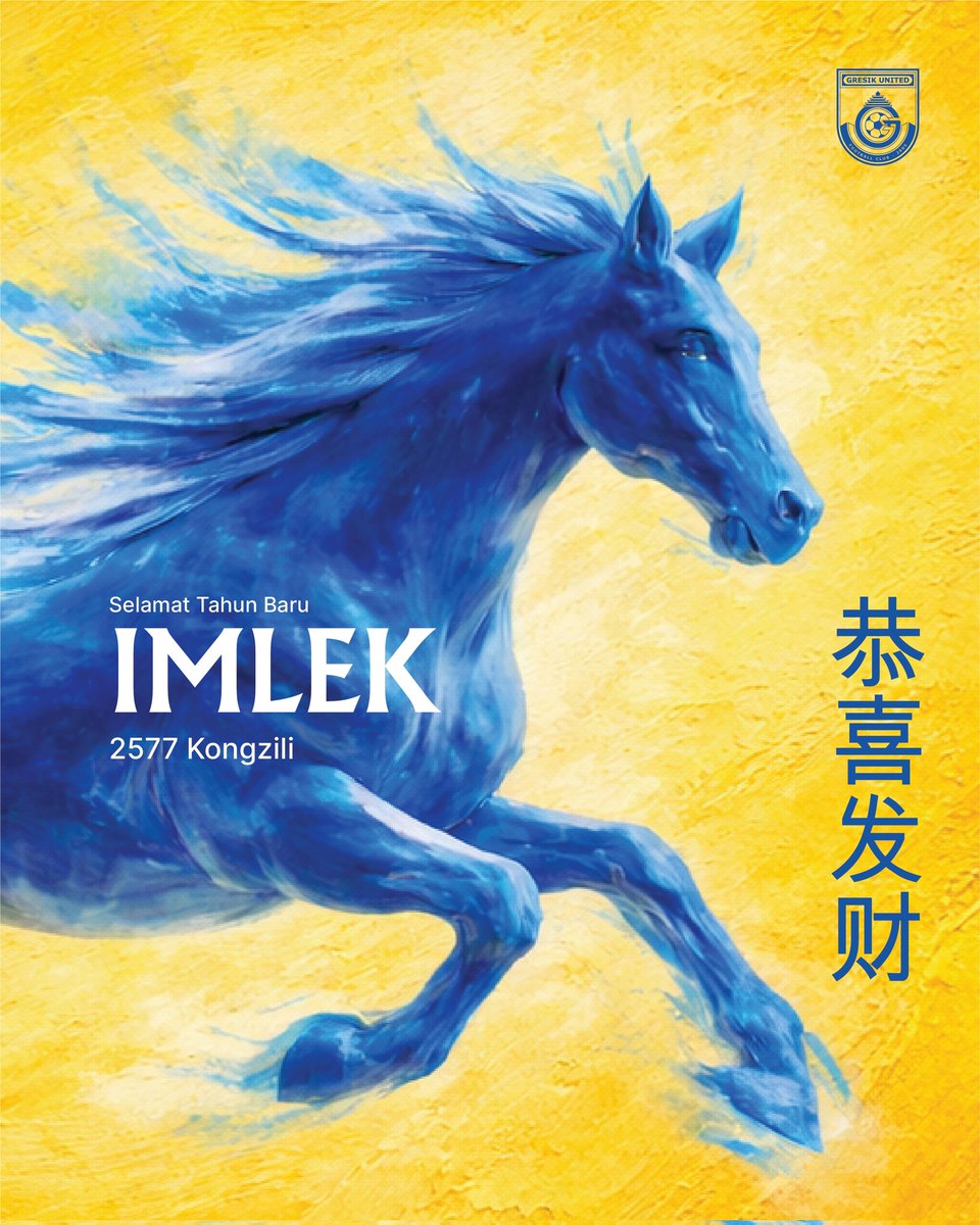 Selamat Tahun Baru Imlek 2577 Kongzili 🧧🐎🔥

Memasuki Tahun Kuda Api, semoga semangat, keberanian, dan energi baru membawa kesuksesan, kemakmuran, serta kebahagiaan bagi kita semua. 

Gong Xi Fa Cai.

#GresikUnited #LaskarJokoSamudro #Imlek2577Kongzili #GongXiFaCai