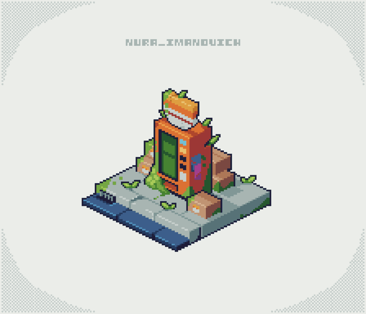 Old Vending Machine Pixel Art