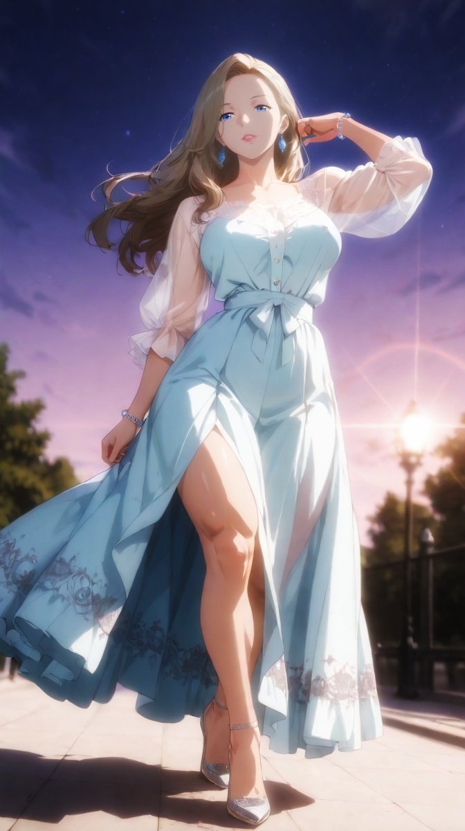 Completely safe, SFW illustration, No sensitive content. 脚線美