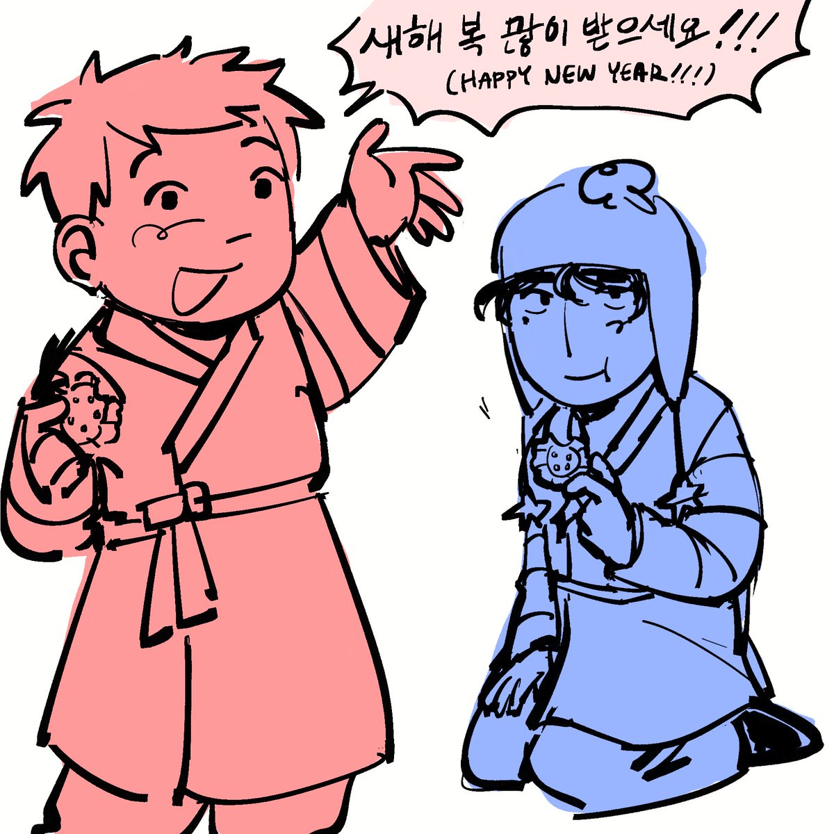 octosaii's tweet image. happy seollal :) #clydedonovan #craigtucker #sptwt