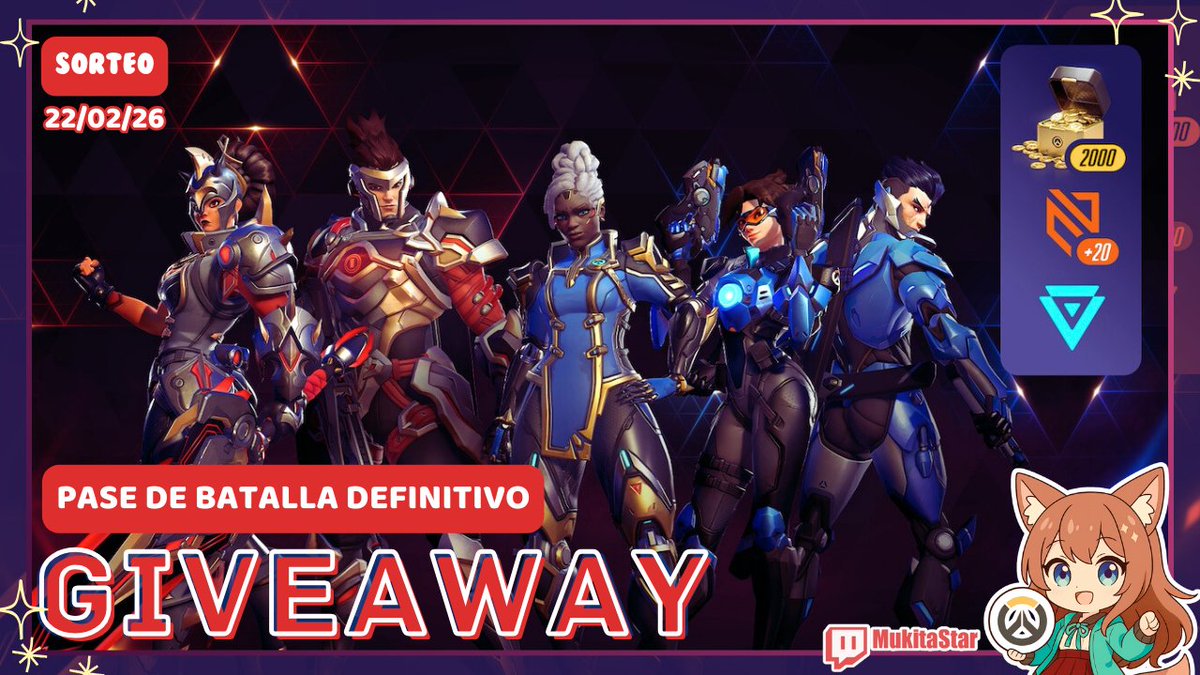MukaiMei's tweet photo. ✨SORTEO✨

Gracias a Blizzard y @OverwatchLATAM  vamos a sortear un Pase de Batalla Definitivo 💫

🔹 REQUISITOS:
• Follow en X, Twitch y TikTok → @Mukitastar
• Comenta y etiqueta a un amig@
• RT + Like
• Canjeá tu ticket en stream

#OWLATAMSorteo https://t.co/5aGmIhTQFL