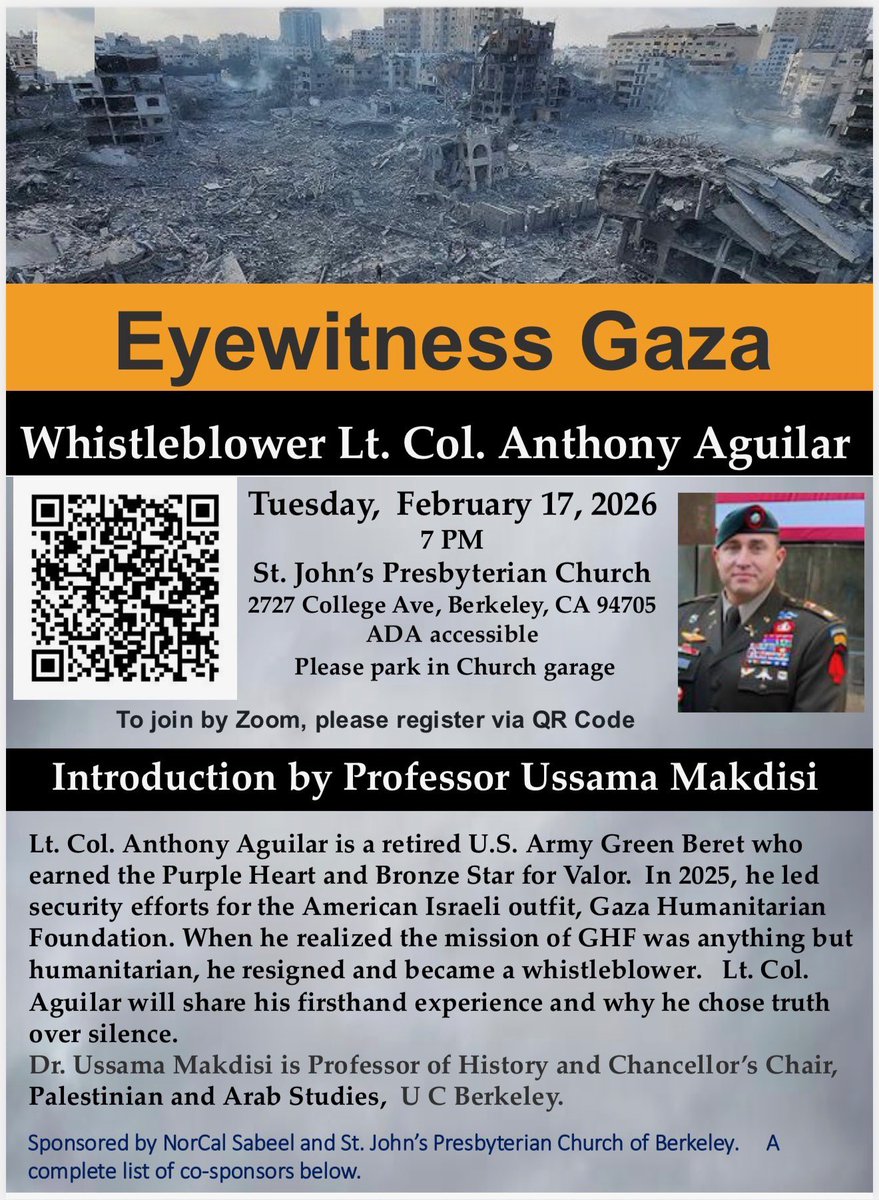 Eyewitness Gaza. The evening with Veterans For Peace and Monterey Palestine Solidarity was fantastic. Huge turnout of great Americans. TOMORROW, lunch with Stanford Students for Justice in Palestine and an evening with NorCal Sabeel &amp; St. John's Presbyterian Church of Berkeley.