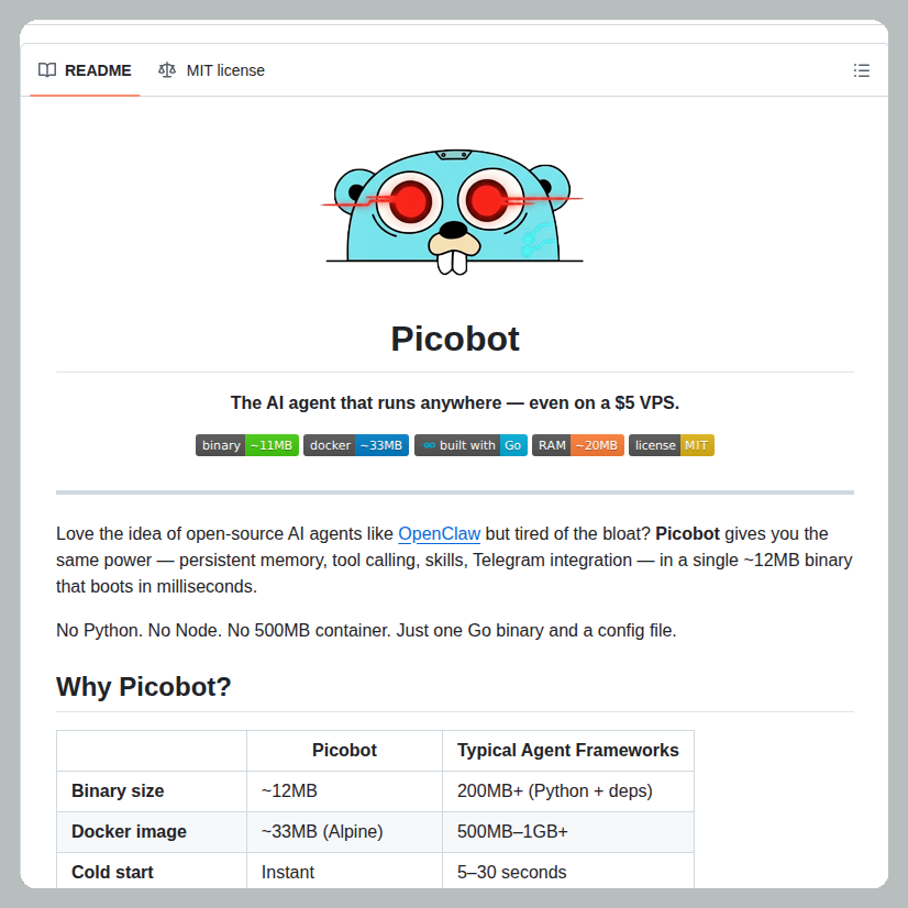 Self-hosted agent in a 12MB binary

github.com/louisho5/picob…