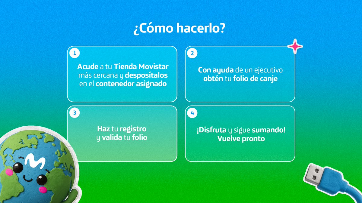 MovistarMX's tweet image. ¡Recicla con Planeta Movistar y recibe beneficios! Trae tus electrónicos viejos a tu tienda Movistar más cercana y descubre los beneficios que tenemos para ti. ​

Toda la info para ayudar al planeta las ves aquí: movistar.com.mx/planeta-movist…

#ConectaConLoQueTeMueve #Reciclaje