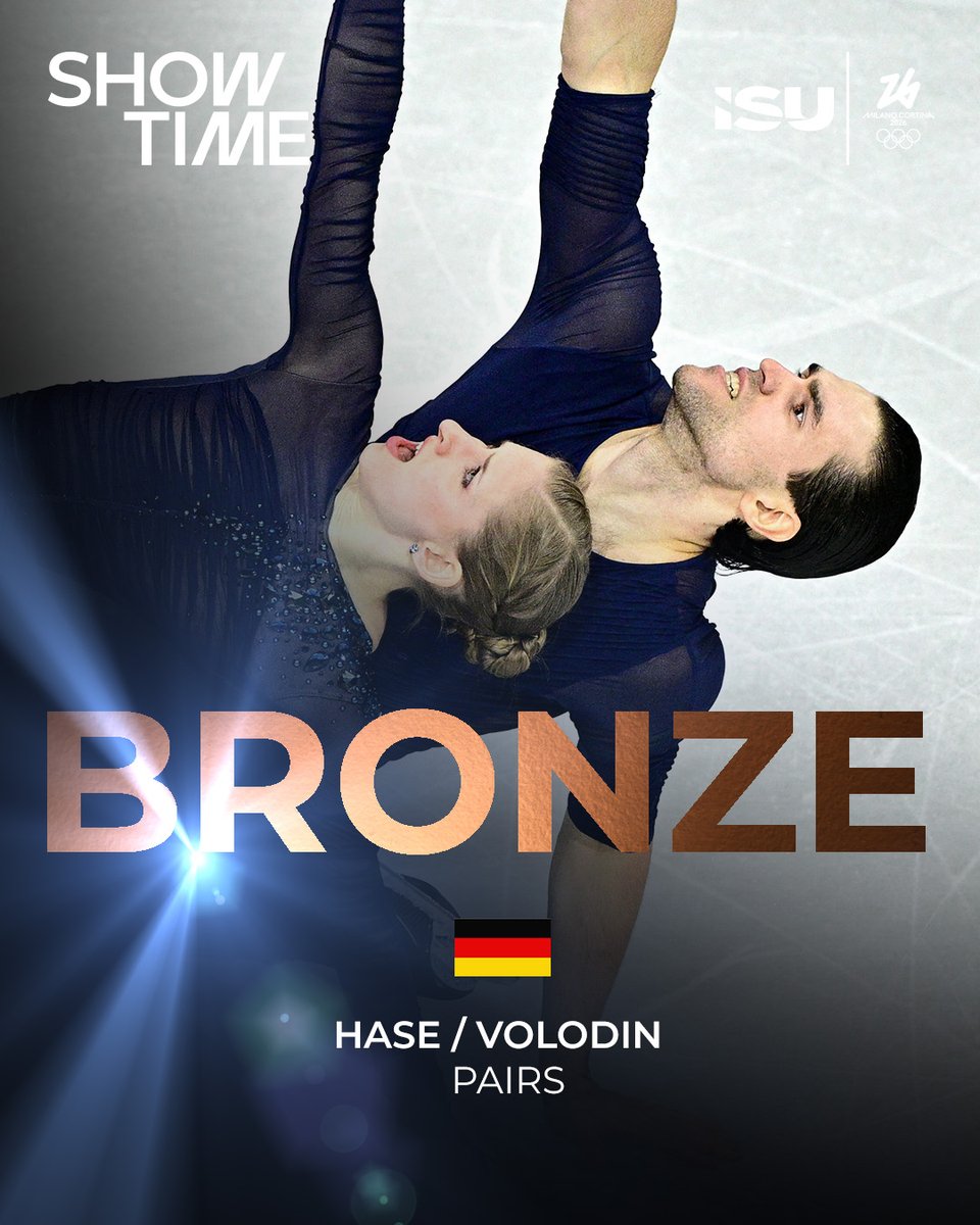 A night to never forget! 🔥
Coming from behind, your new Olympic Champions are Riku and Ryuichi have been crowned

🥇 Miura/Kihara
🥈 Metelkina/Berulava
🥉 Hase/Volodin

#ISUShowtime #FigureSkating #Olympics #MilanoCortina2026