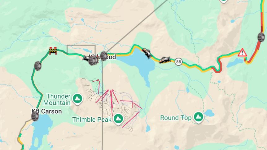 CaltransDist10's tweet photo. #TrafficAlert #AmadorCounty & #AlpineCounty: SR-88 #CarsonSpur closed to traffic due to #AvalancheControl. Please refrain from unnecessary mountain travel during stormy conditions. No ETO at this time. Use https://t.co/sgfT02rMbM for traffic and closure info. in real-time. https://t.co/tdnjXplAJg