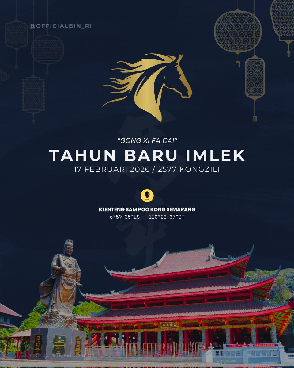 Selamat Tahun Baru Imlek 2577 Kongzili. Semoga tahun ini membawa kebahagiaan, kesehatan, dan rezeki yang melimpah bagi kita semua. Gong Xi Fa Cai!

#Imlek2026 #GongXiFaCai #TahunBaruImlek2026 #KawanIntel