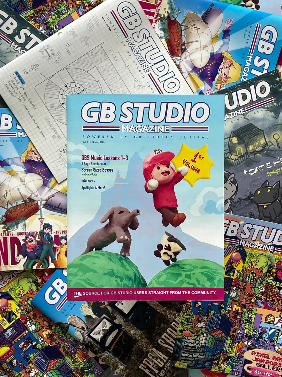 gbs_central's tweet image. Love the #GameBoy and are interested in #GBStudio? We have a physical magazine just for you! 

Featuring Tips and Guides, Interviews with devs and Spotlights on games made with GB Studio, subscribe and get it delivered to your door.

magazine.gbstudiocentral.com