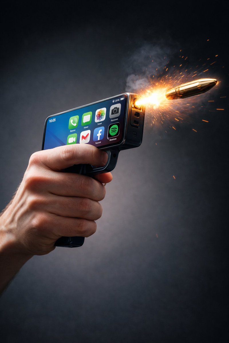 EL CELULAR ES UN ARMA.

Coincido con la analogía que hiciera <a href="/GordoDan_/">DAN</a>.
El celular fue y es un "arma" de divulgación, que superó las barreras de los medios tradicionales.

Pero el celular, en manos de delincuentes, también es un arma. 

Los presos con acceso a celulares, siguen