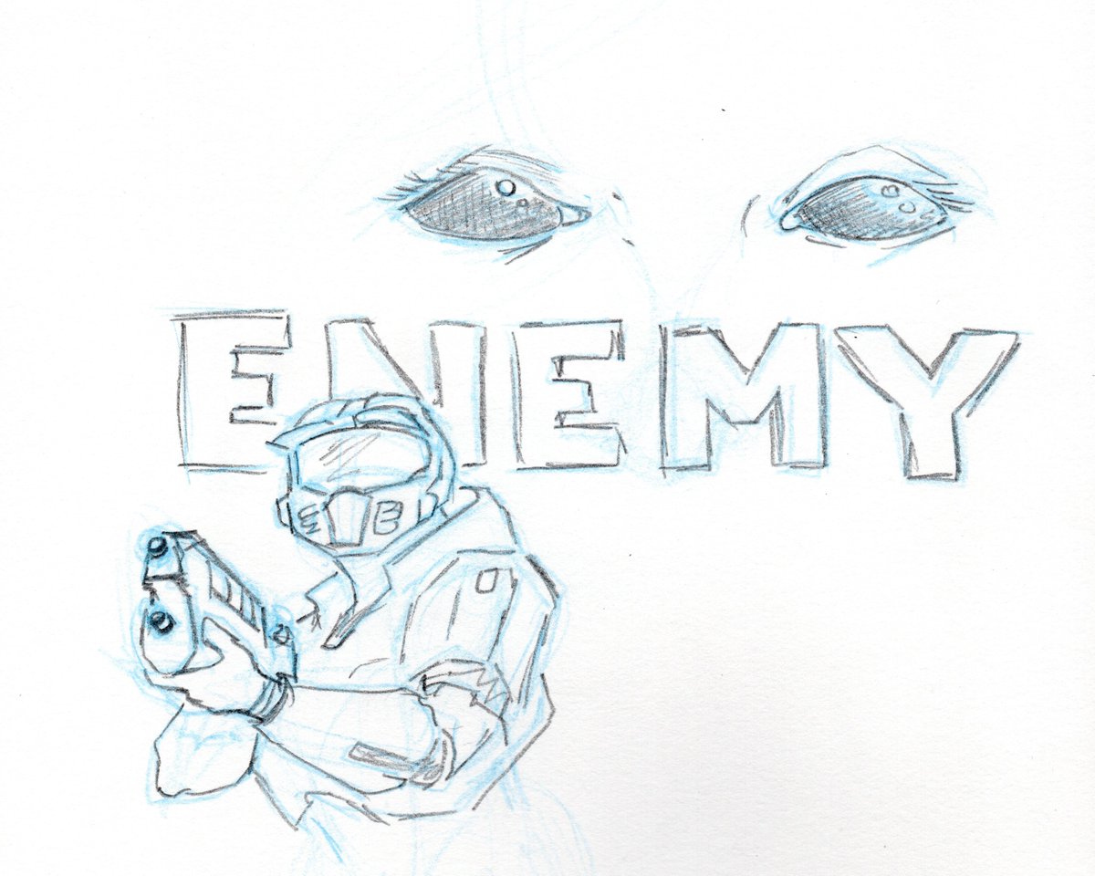 Cortana erupts forth from the terminal in a fume of light,
her body purple-hued and ten feet tall. Her eyes, celestial and mournful, consider the heavens. Her ghost rushes him. "ENEMY!" (from Halo: Judgment, page 103) #Halo #HaloInfinite #HaloJudgment