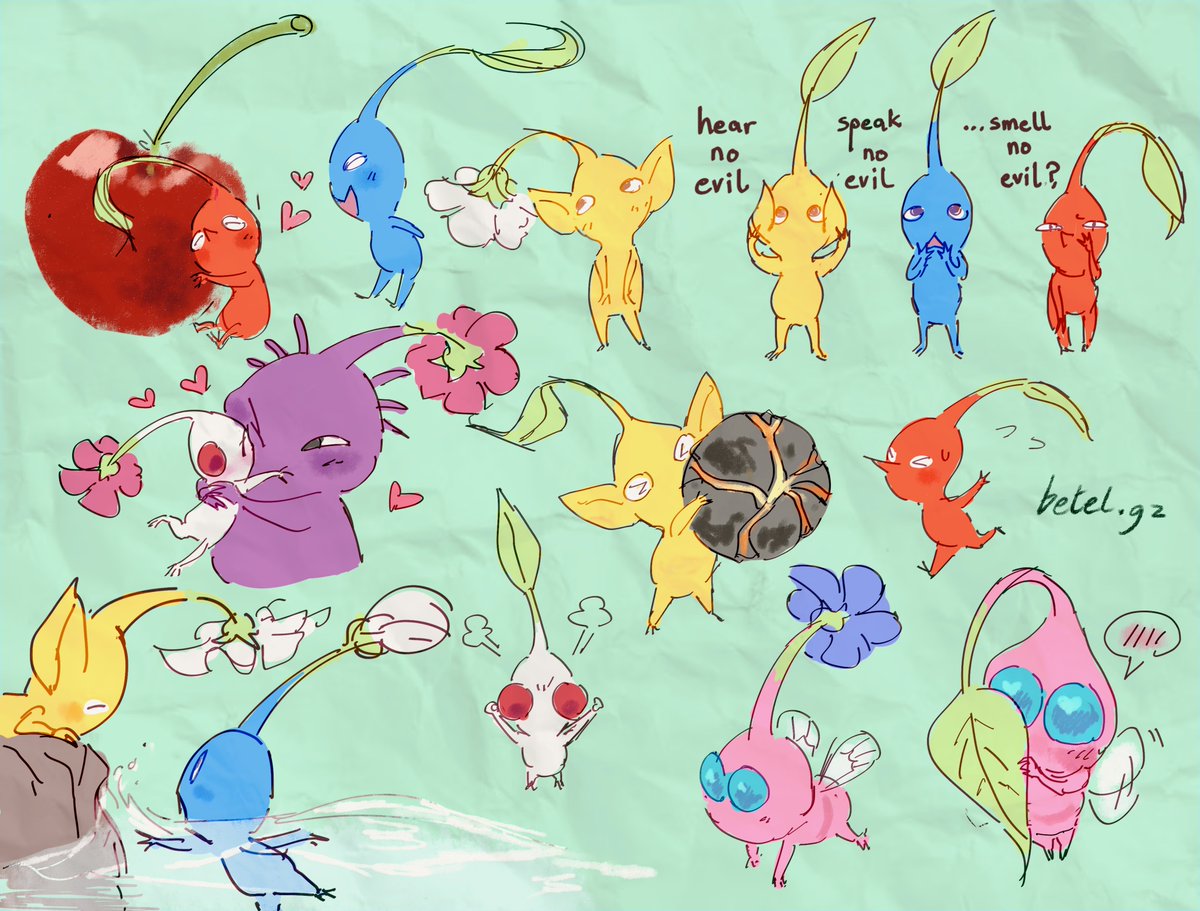 Various Pikmin doodles!

#pikmin #sketches