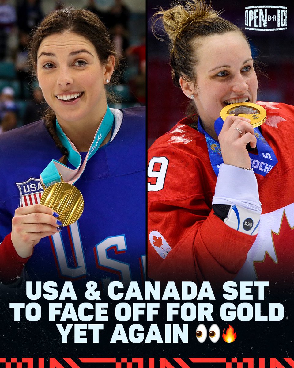 BR_OpenIce's tweet image. HERE WE GO AGAIN, USA VS. CANADA FOR ALL THE GOLD 🥇👀

THURSDAY, 1:10p ET 🔥
