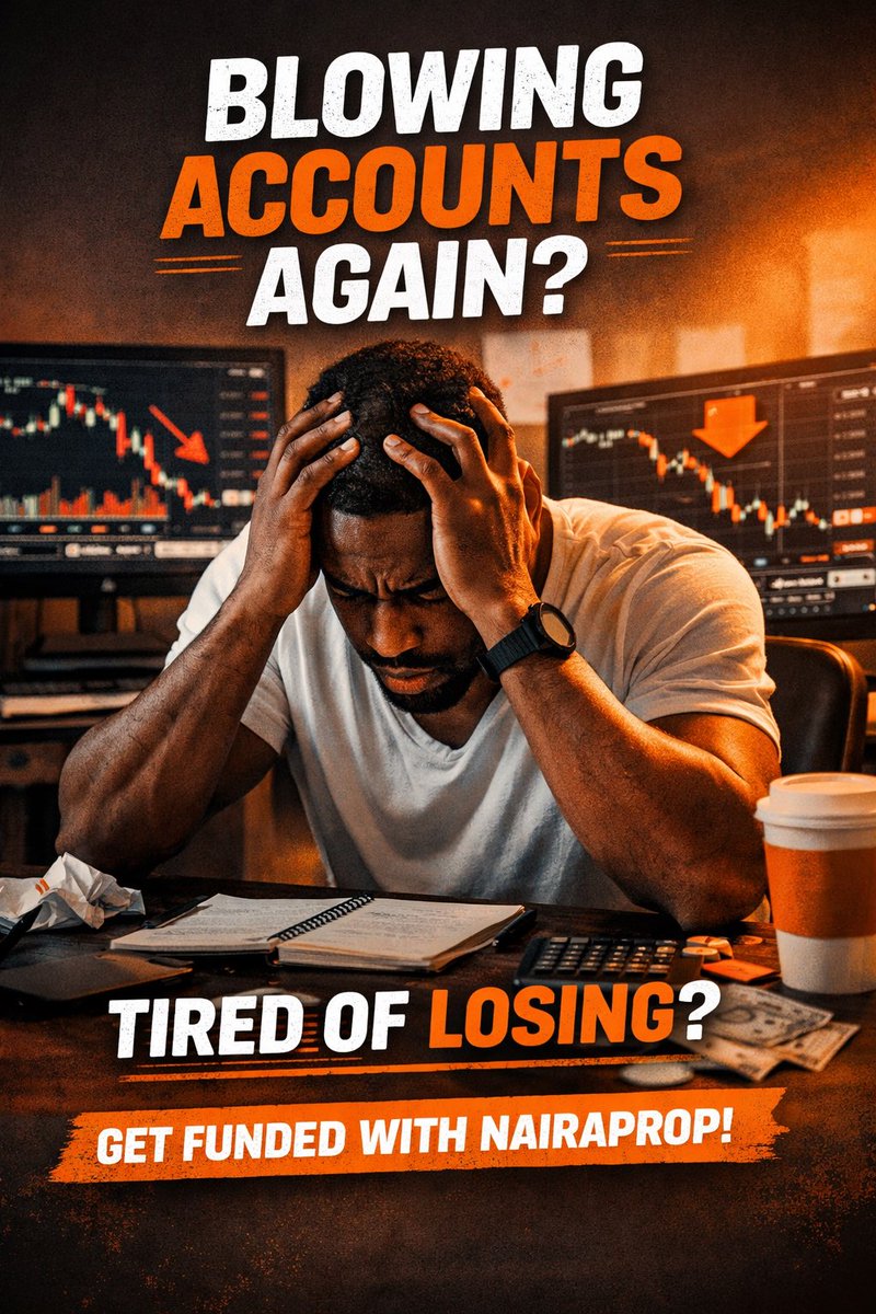 You this stubborn trader

How many times will you blow personal accounts before you realize capital is the problem?

At NairaProp you can get an account for only 3,500! 

Tag that friend that keeps depositing every month 🤪

nairaprop.com