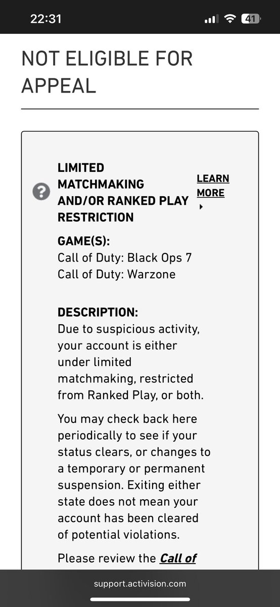 fix this please <a href="/TreyarchCM/">TreyarchCM</a> <a href="/ATVIAssist/">Activision Support</a> <a href="/Activision/">Activision</a>