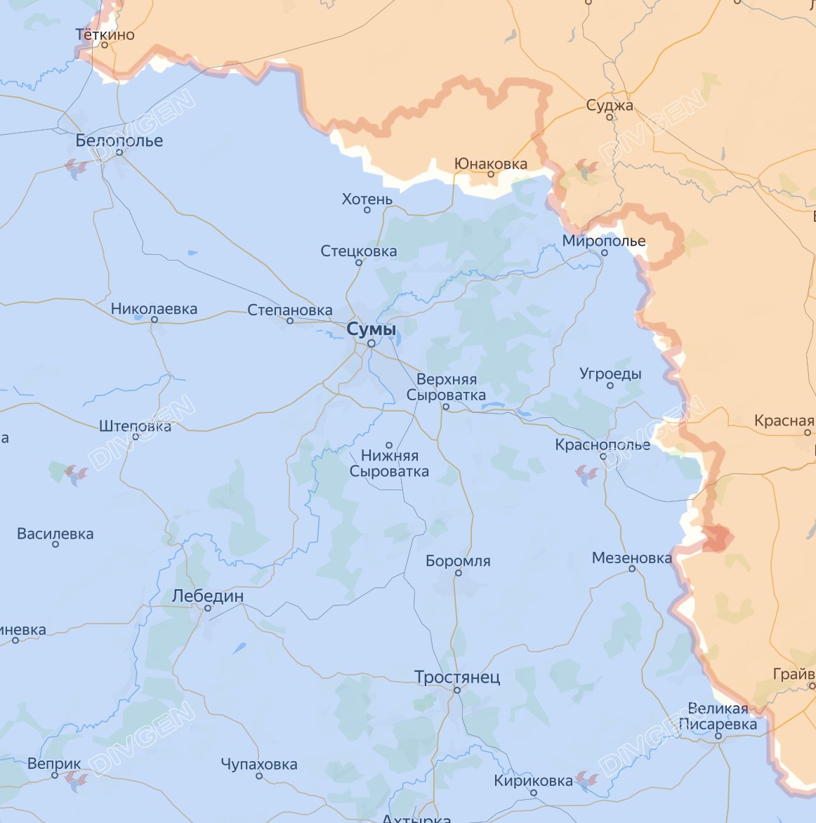 KrystianJachacy's tweet image. Mapa pokazująca, jak Rosjanie sukcesywnie rozbudowują strefę kontroli nad granicą w obwodzie #Sumy. Tempo jest żółwie, ale od miesiąca coś się w tym temacie ruszyło. Ukraińcy już muszą na poważnie kalkulować ten kierunek w kontekście swoich rezerw.