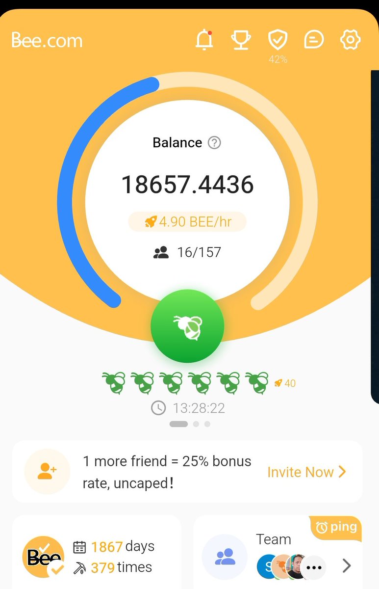 #BEE_NETWORK We continue to mine crypto with patience and trust. Loyalty will pay off. Maximize your score. $BEE $PI $VERY $NC $SPROUT