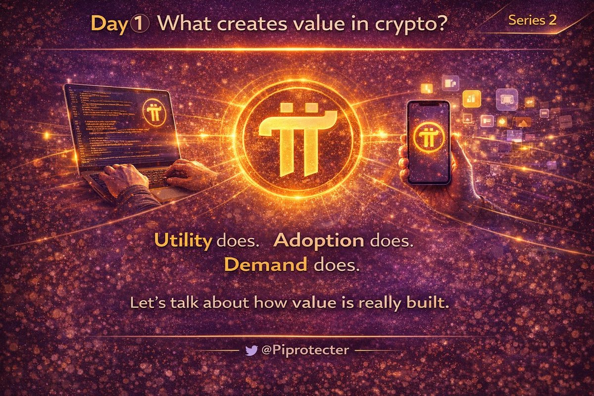 Piprotecter's tweet photo. Day 1๏ธโฃ
What creates value in crypto?
Price doesnโt create value. โ
Utility does.๐
Adoption does.๐ฏ
Demand does.๐
Letโs talk about how value is really built.
#PiNetwork #Web3 #CryptoBuilder @PiCoreTeam https://t.co/WrK7DTkFOw