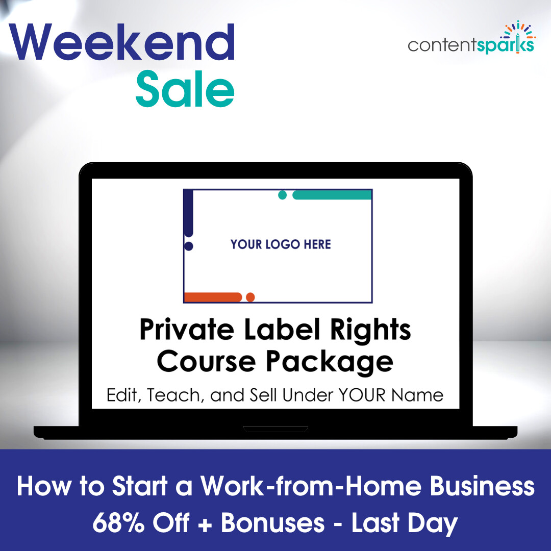 The sale price for your upgraded 'How to Start a Work-from-Home Business' course ends tonight @ Midnight (PT).

contentsparks.com/shop/start-a-w…