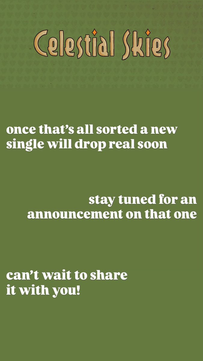 CELESTIAL SKIES tweet media