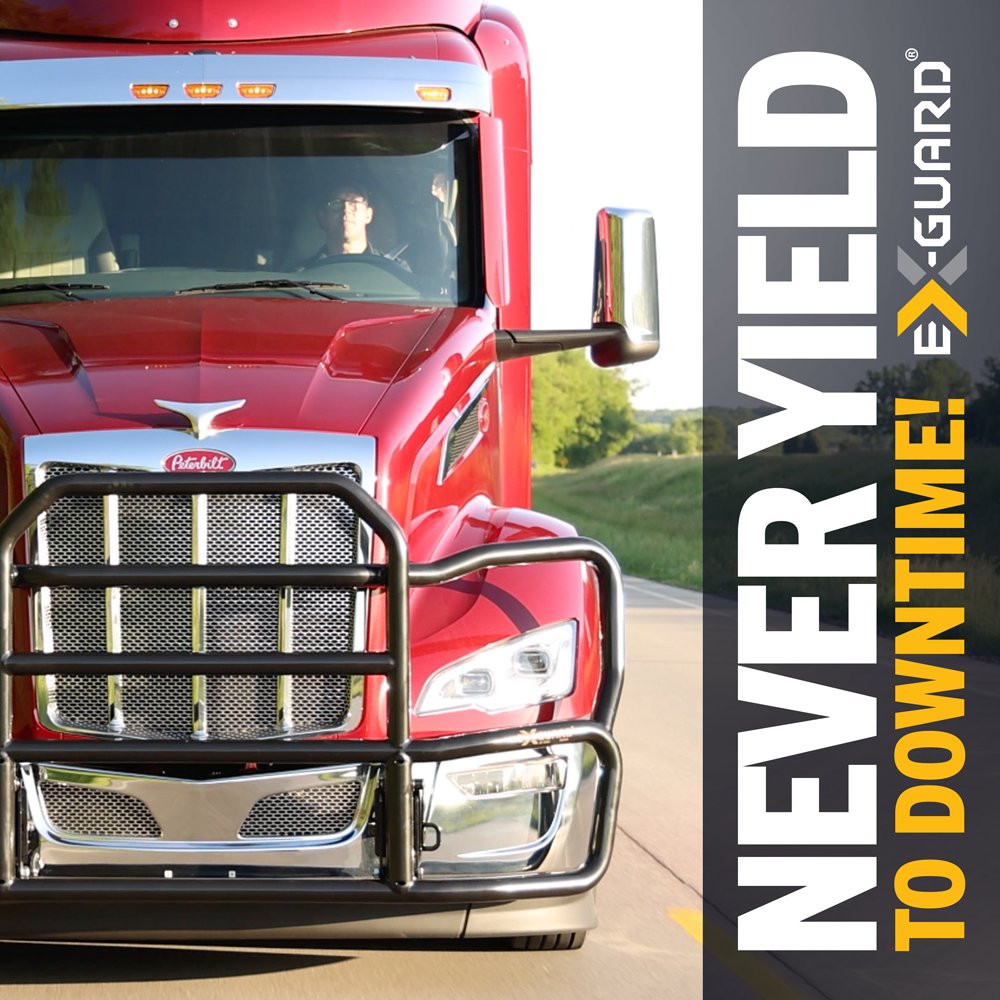 ex_guard's tweet image. Keep on Trucking with Front-End Protection by Ex-Guard®!

Find your perfect guard fit &amp;amp; look ow.ly/8WpX50YgQgG

#ExGuard #Peterbilt #XG150G3 #NeverYieldToDowntime