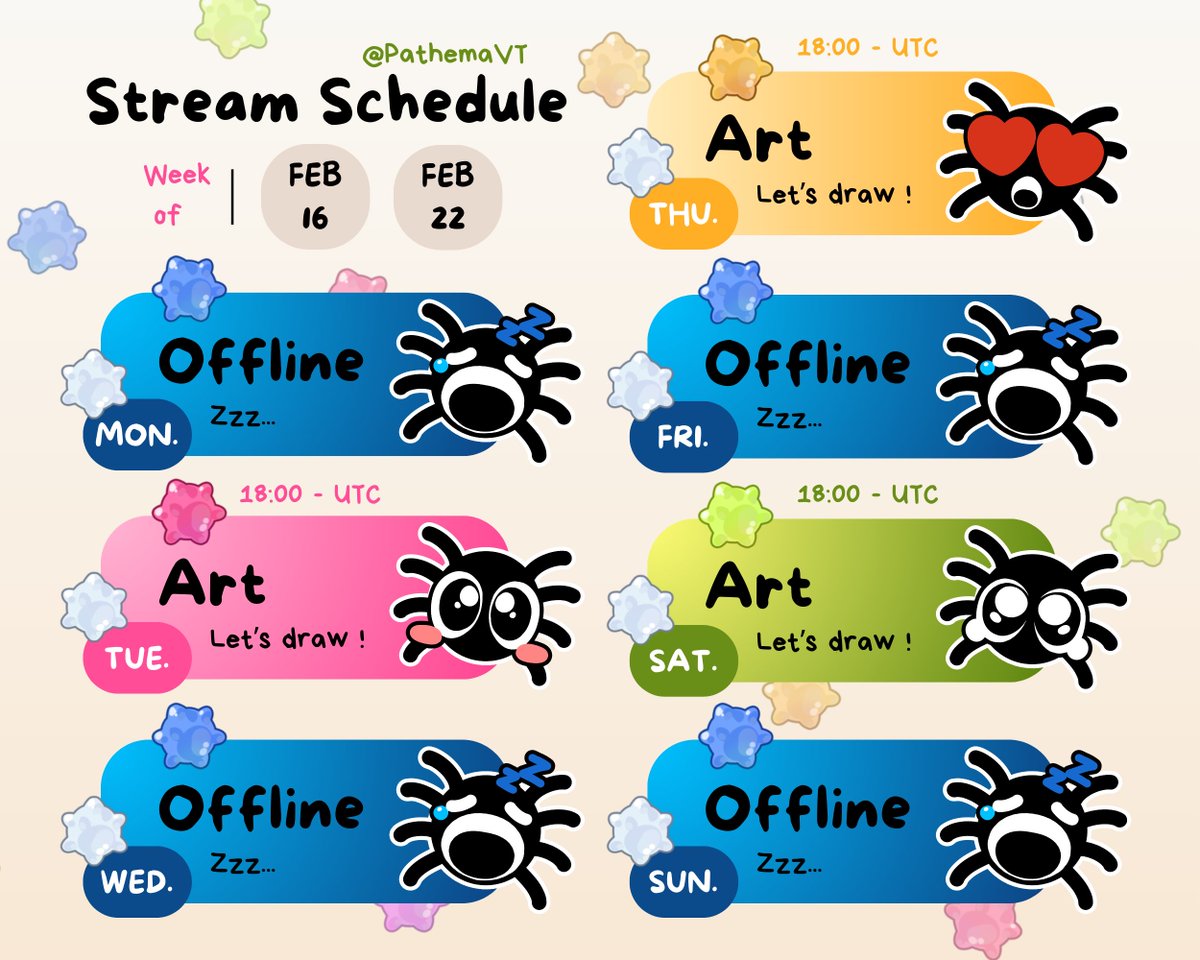 Scheduuulleeeeee yayy