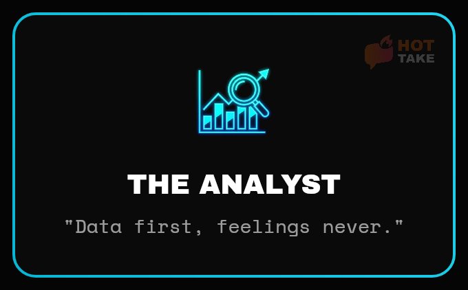 My <a href="/hottake_app/">HOT TAKE</a> risk profile: THE ANALYST

What's yours? hottake.markets/join/EB3770E8