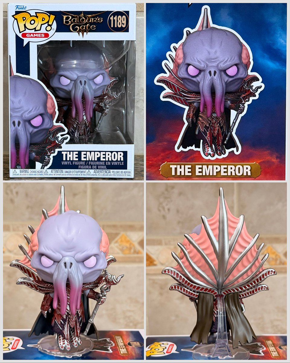 DisTrackers's tweet photo. Out of box look at the new Emperor Pop from Baldur’s Gate 3! Available on Wednesday.
.
#BaldursGate3 #VideoGame #Funko #FunkoPop #Collectibles https://t.co/P0VKqrNBPi