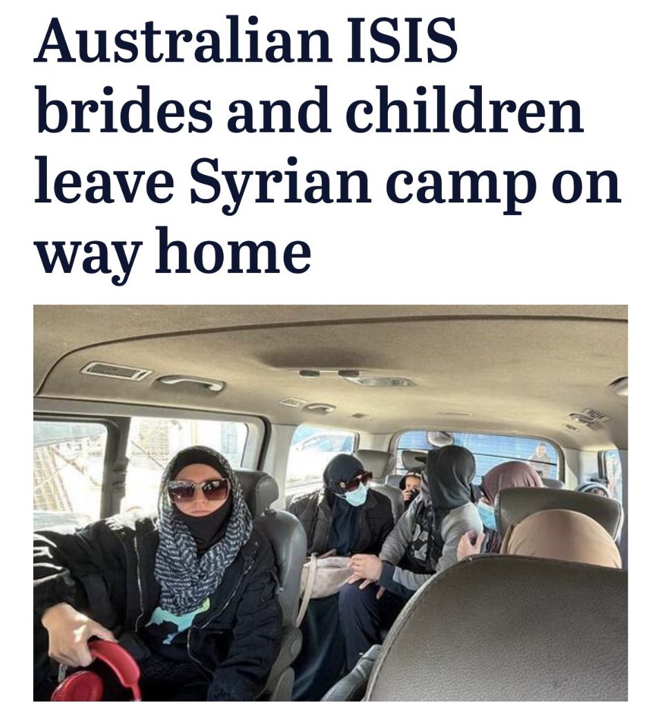 TruthFairy131's tweet photo. 🔥 BREAKING 🔥

The Labor Government are trying to bring 32 ISIS Terrorist brides &amp; their radicalised children into Australia.

Labor DO NOT care about the safety or security of Aussies.

Labor are supporting TERRORISTS to enter our country. https://t.co/H6UR7VDWxE