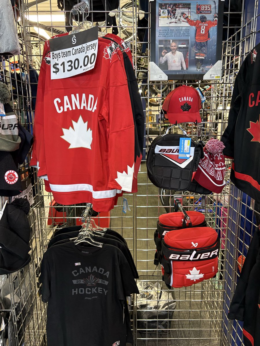 Happy Family Day! 🇨🇦
The Women’s Olympic team is heading to the Gold Medal Game, and the Men’s quarterfinal goes down Wednesday 
We’ve still got jerseys, tees, hats &amp; more — come grab some merch and rep the country the right way.
Back open at 9am tomorrow.

#Olympics #TeamCanada