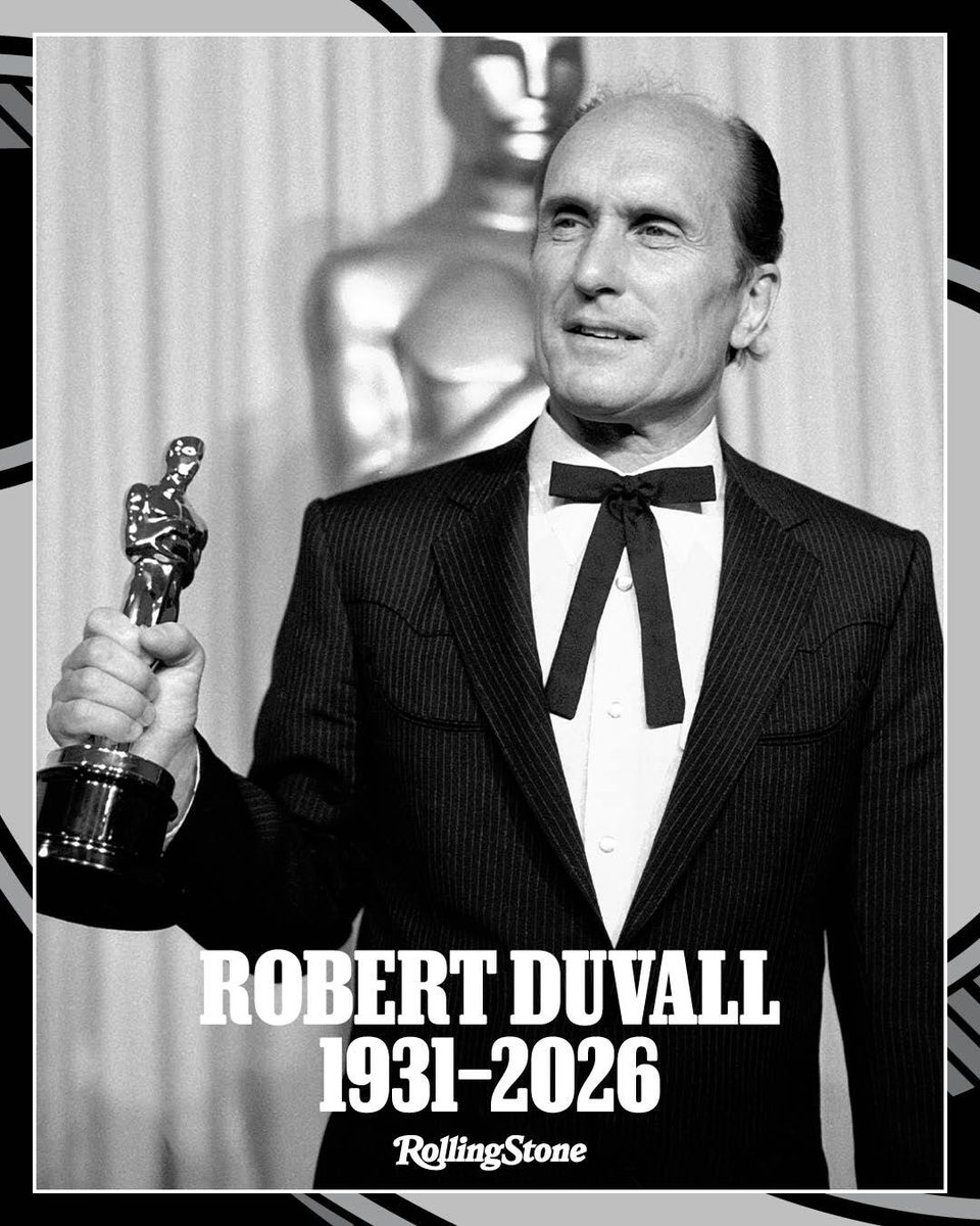 rollingstonejp's tweet photo. 【追悼】
ロバート・デュヴァル、95歳で死去

▼記事はこちら
🔗https://t.co/2nQACERbxH

『ゴッドファーザー』『地獄の黙示録』などで知られ、ニュー・ハリウッド黄金期を支えた名優。アカデミー賞受賞をはじめ数々の名演を残し、骨太で誠実な人物像を体現し続けた。

#RobertDuvall https://t.co/ekasWWm0OF