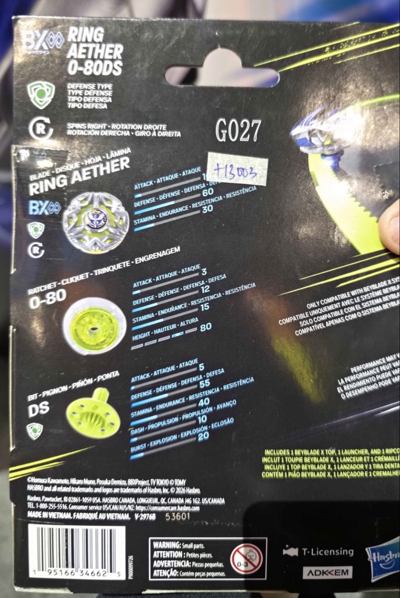 NUEVOS “EXCLUSIVOS” DE HASBRO 🤯

Hasbro anuncia a Ring Aether 0-80 Disc Spike, estrenando asi una nueva bit de defensa 🧐

Pero el mas llamativo seria Valor Bison FB de la linea Infinity que tendra rodillos como Kreis Satan de Burst 👀
