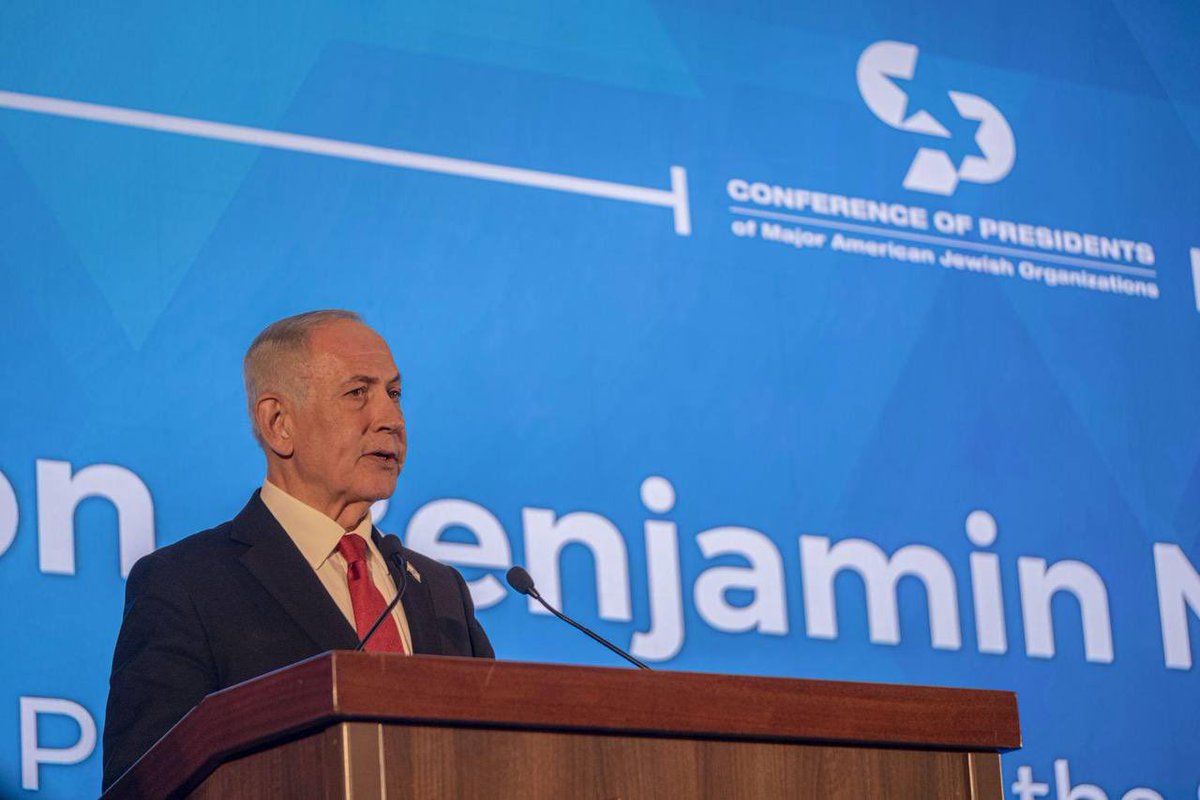 PM Netanyahu at the Conference of Presidents yesterday:

President Trump is pursuing negotiations with Iran, but any deal must bar uranium enrichment, dismantle nuclear and missile capabilities, end terror support, and ensure strict oversight.

On Hamas: It must be disarmed, Gaza