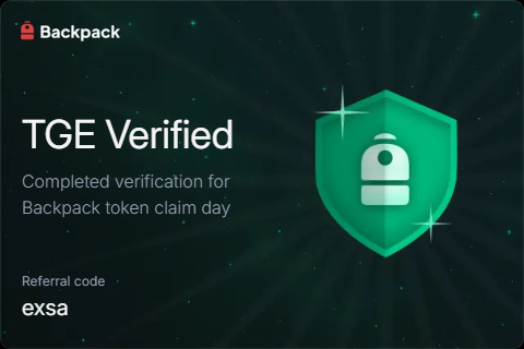 Verified for Backpack TGE !