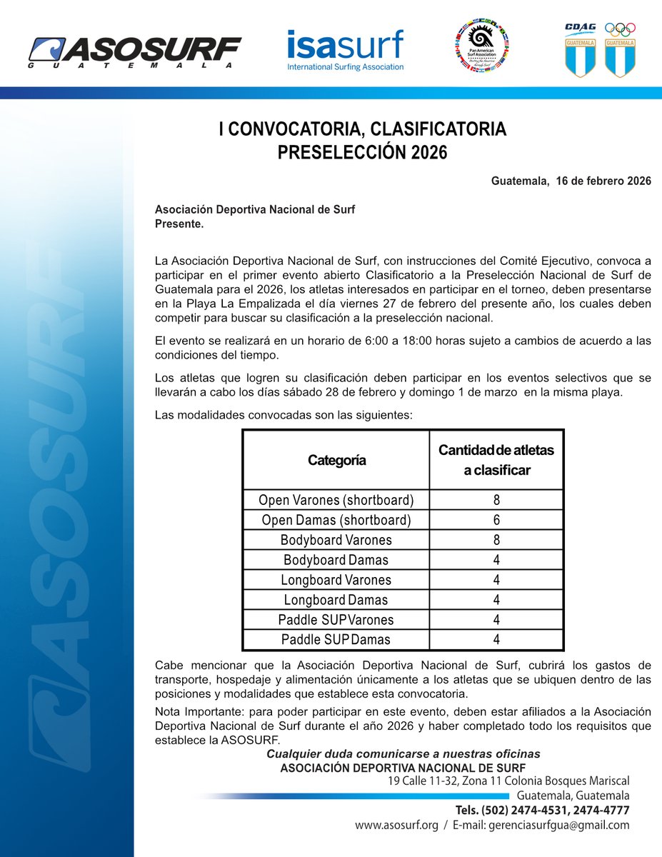 ASOSURF Guatemala tweet media