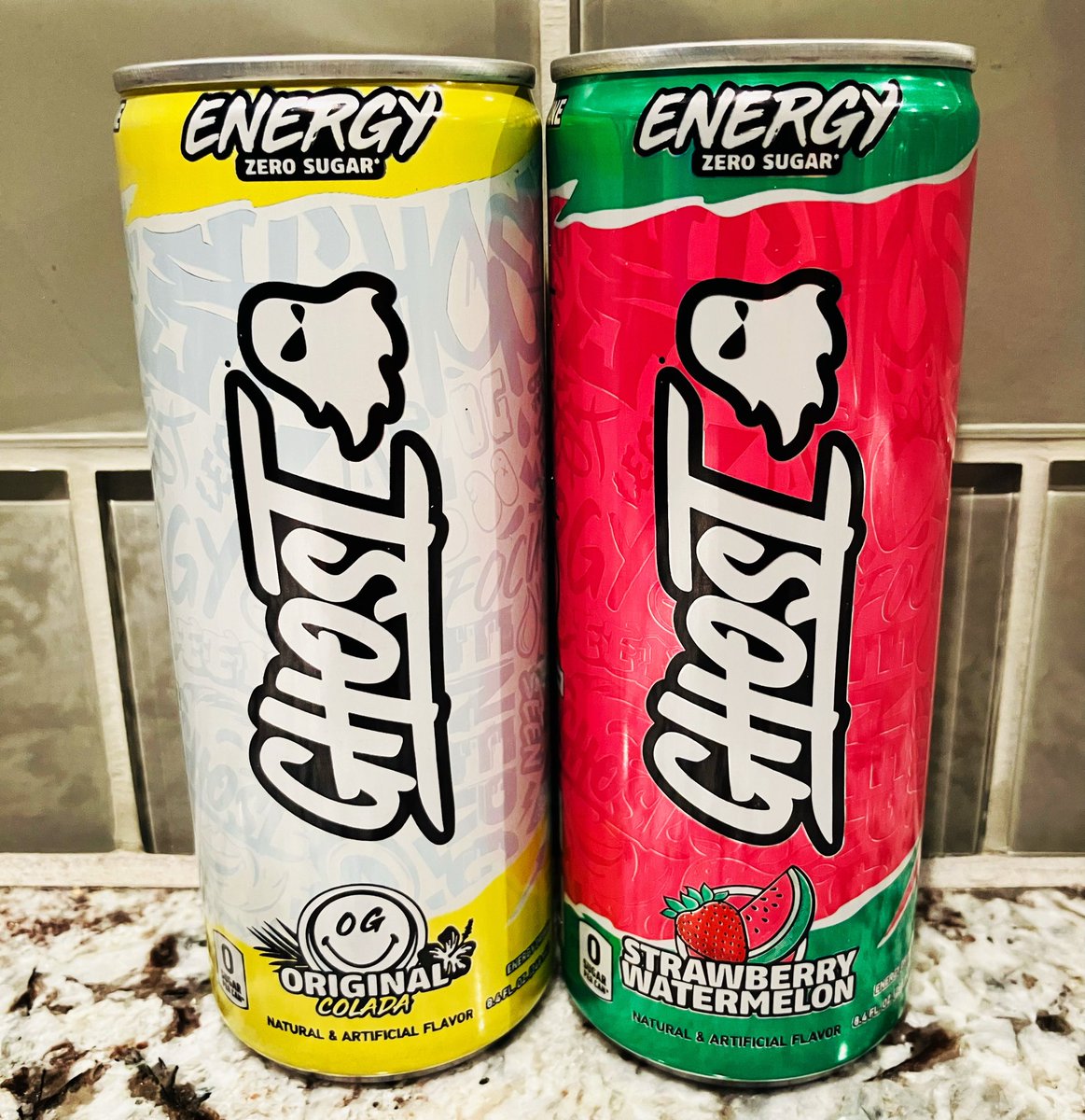 New #GhostEnergyDrink #OriginalColada and #StrawberryWatermelon. #ZeroSugar #SugarFree #GhostEnergy #Ghost #EnergyDrink #Energy #Drink <a href="/GhostLifestyle/">GHOST</a>