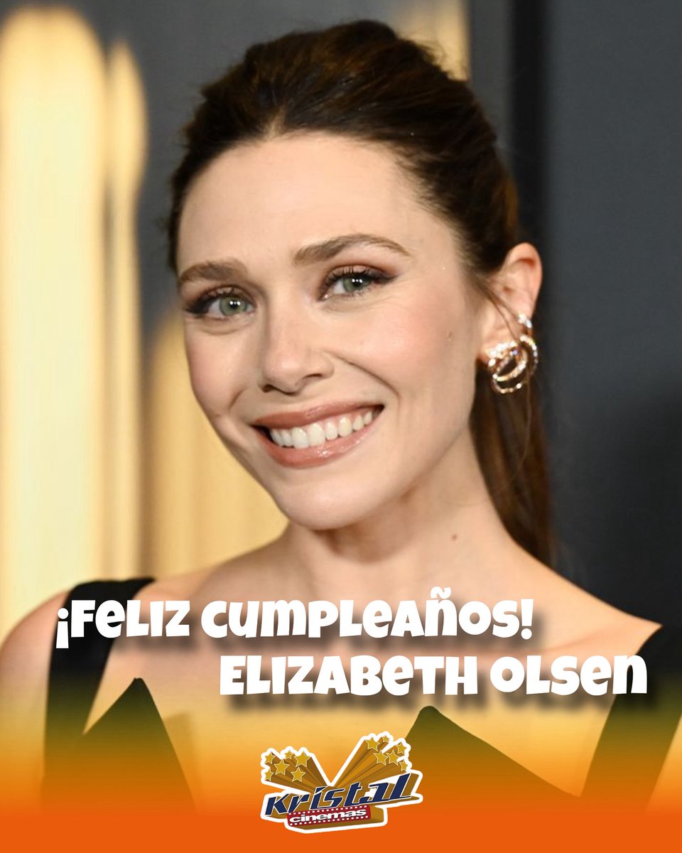 🎉🎬 Hoy celebramos el cumpleaños de Elizabeth Olsen ✨
Talentosa, intensa y dueña de una presencia única en la pantalla grande. Elizabeth Olsen nos ha regalado personajes memorables que combinan fuerza y emoción 💫🎥
¡Feliz cumpleaños a una actriz que siempre brilla en el cine!