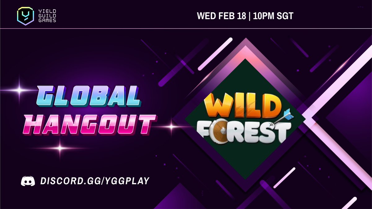 🌎 Global Hangout: Featuring Wild Forest 🌲🔥

Hello Legends! ✨

This Wednesday, Feb 18 at 10 PM SGT, we’re hosting a special Global Hangout featuring Wild Forest.

Wild Forest is a Free-to-Play Real-Time Strategy game featuring fast-paced battles, an open economy, and NFT