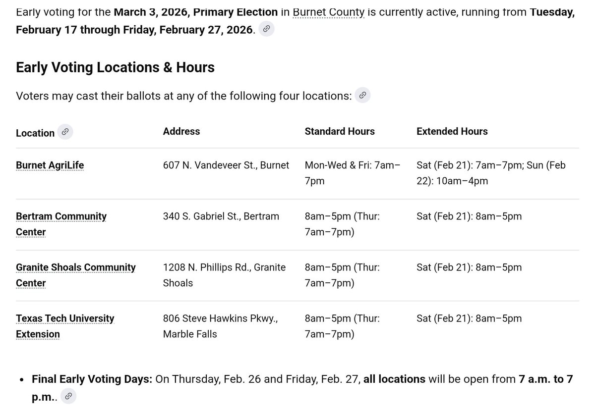 Don't forget early voting starts tomorrow Feb. 17, 2026. Just remember the only candidate who is Ready, Willing and Abel to represent you is William Abel!