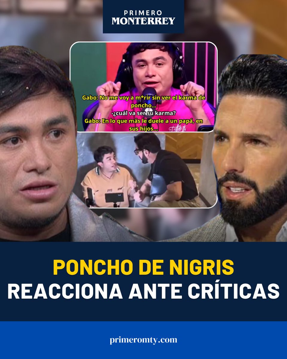 ¿Límite cruzado o reacción exagerada? 🧐 Poncho de Nigris confronta a Gabo Cuevas por comentarios sobre sus hijos. El debate sobre la privacidad familiar vs. la crítica de medios estalla en redes. 🔥 #PonchoDeNigris #Chisme